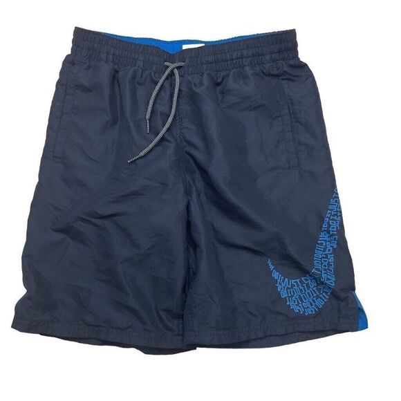 nike mens 8" shorts sz small blue large Swoosh‎ graphic Nike Athletic Shorts - Picture 2 of 10